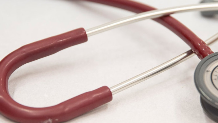 detailfoto van een stethoscoop