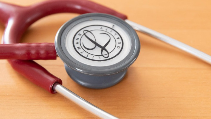 detailfoto van een stethoscoop